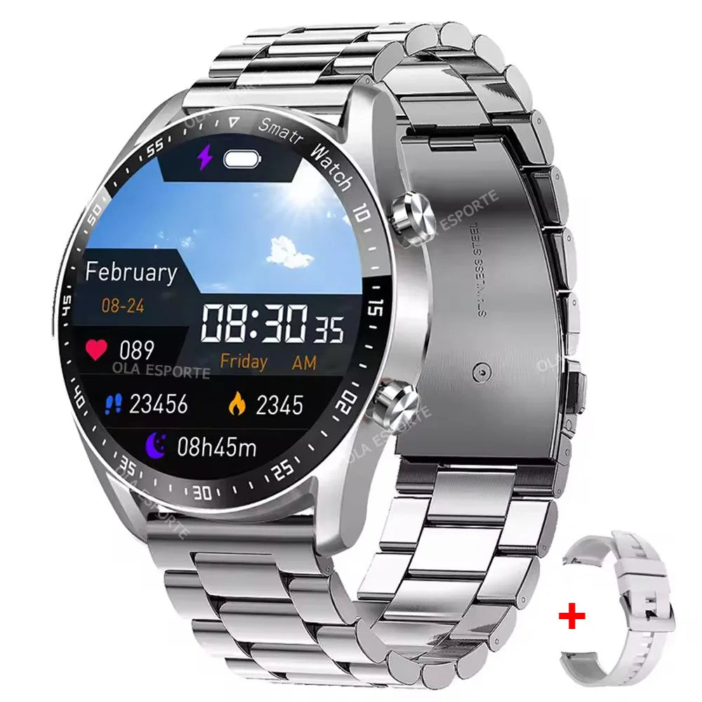 ECG & PPG Bluetooth Smart Watch – GPS, Heart Rate, IP67