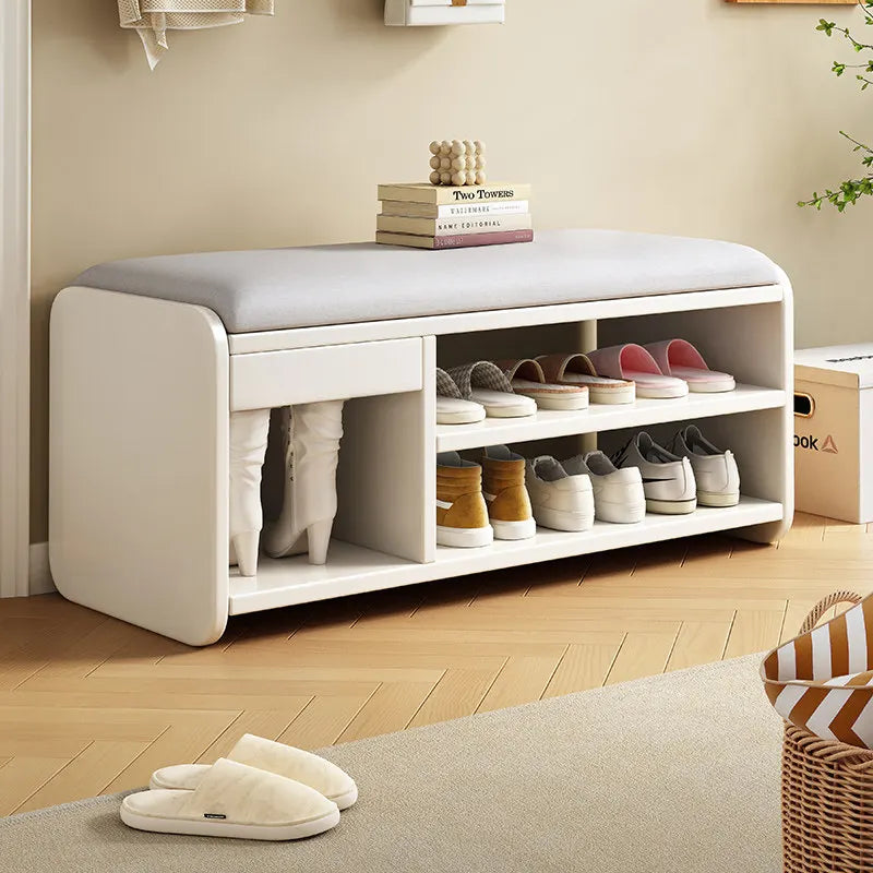 The shoe cabinet changing stool at home, the shoe rack, and the seat stool are integrated into the door. Long strip shoe stool Oasis Select