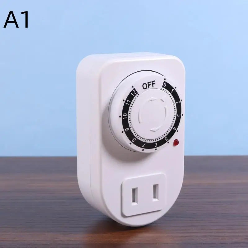 12/24 Hour Mechanical Cyclic Timer Switch Outlet Socket