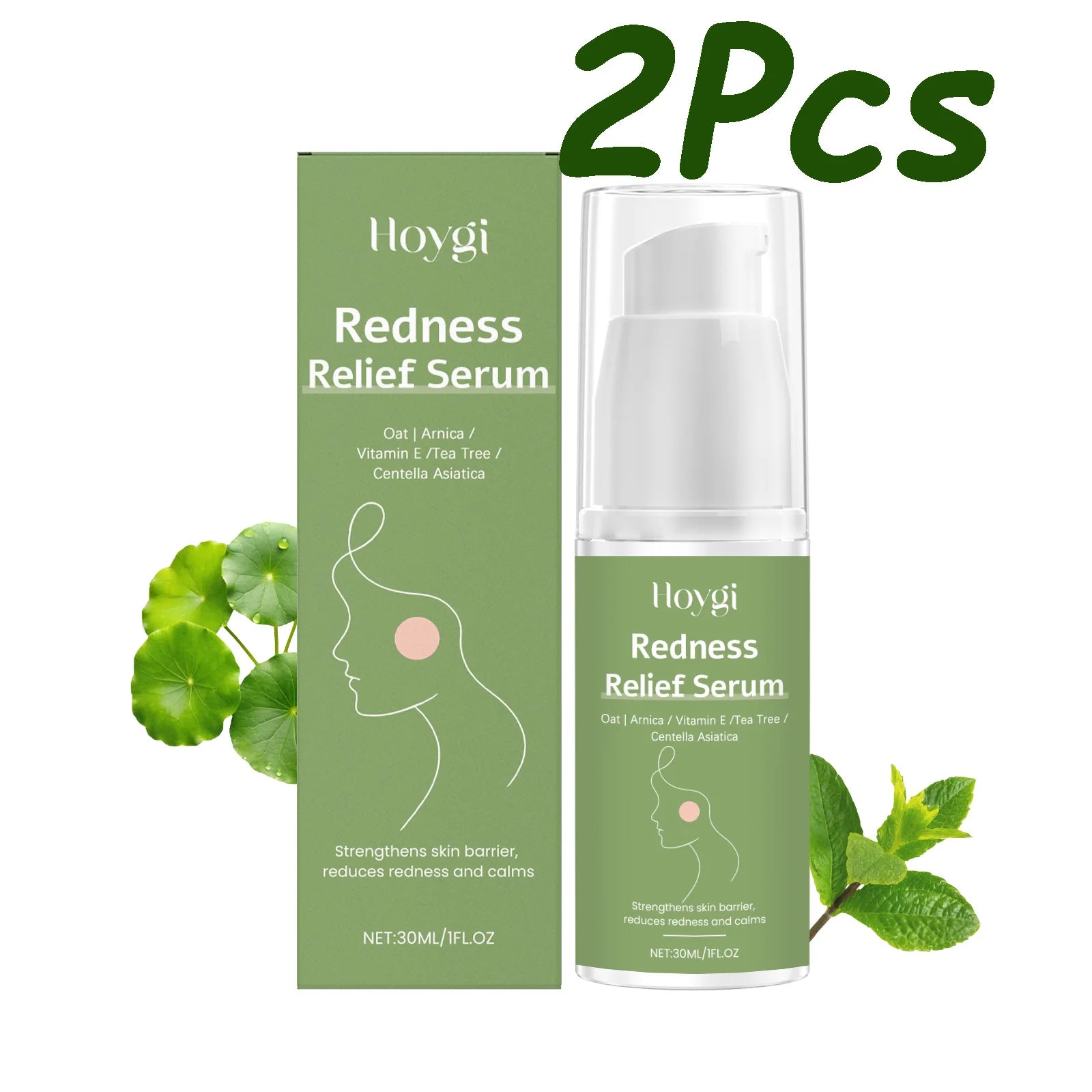 Hoygi Centella Serum – Pore Shrinking, Redness Relief & Hydration Face Serum Oasis Select 2 x 30ml Boxed