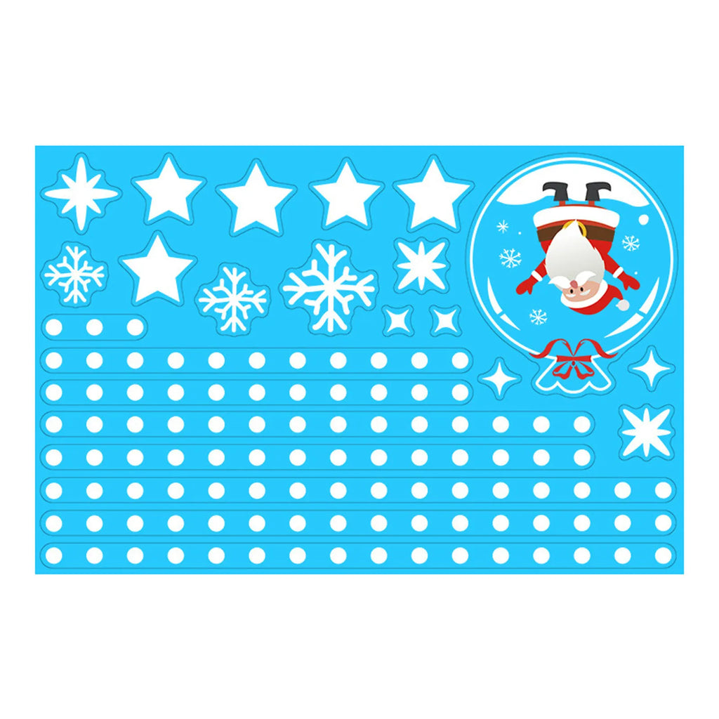 Christmas Electrostatic Window Stickers – Santa & Reindeer Holiday Window Clings Oasis Select H 20 30CM