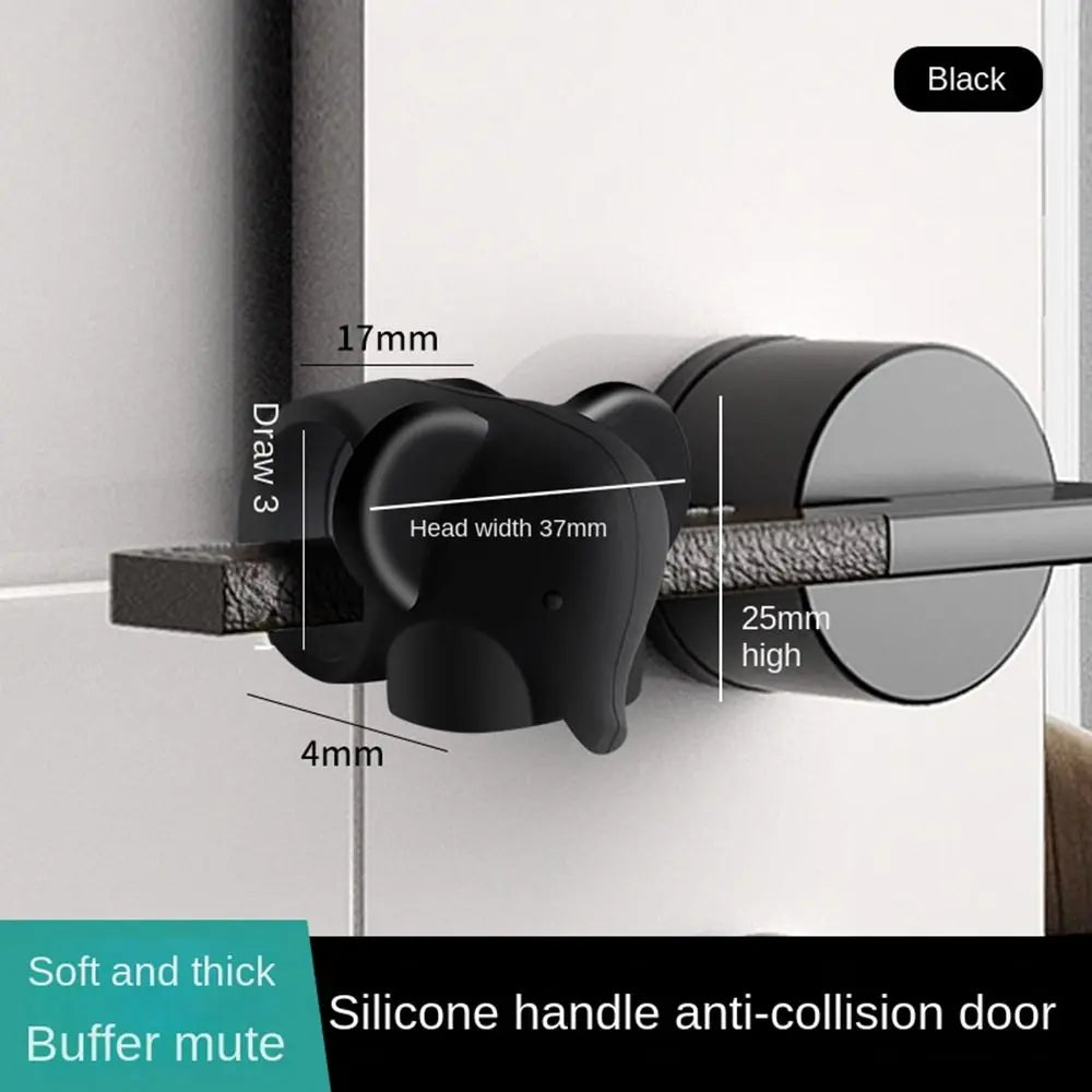 New Silicone Door Stopper Wall Protectors Anti-damage Door Handle Anti Collision Furniture Fittings Protection Mat Door Oasis Select
