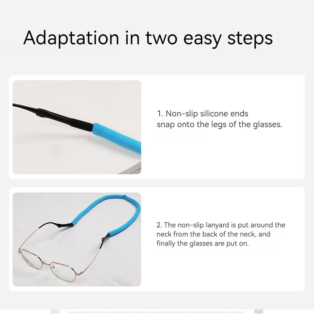 8Pcs Floating Sunglasses Straps Adjustable Floatable Eyewear Lanyard Outdoor Eyeglass Rope for Beach Lake Pool Oasis Select