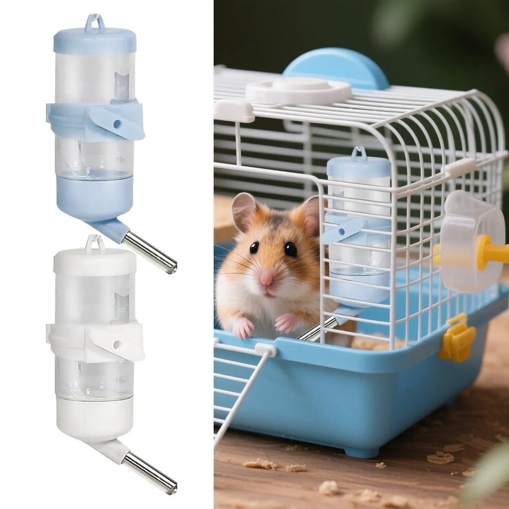 Plastic Hamster Drinking Bottle Hamster Cage 80ml Water Bottle Dispenser For Bunny Guinea Pig Squirrel Bunnies Small Pet Feeder Oasis Select
