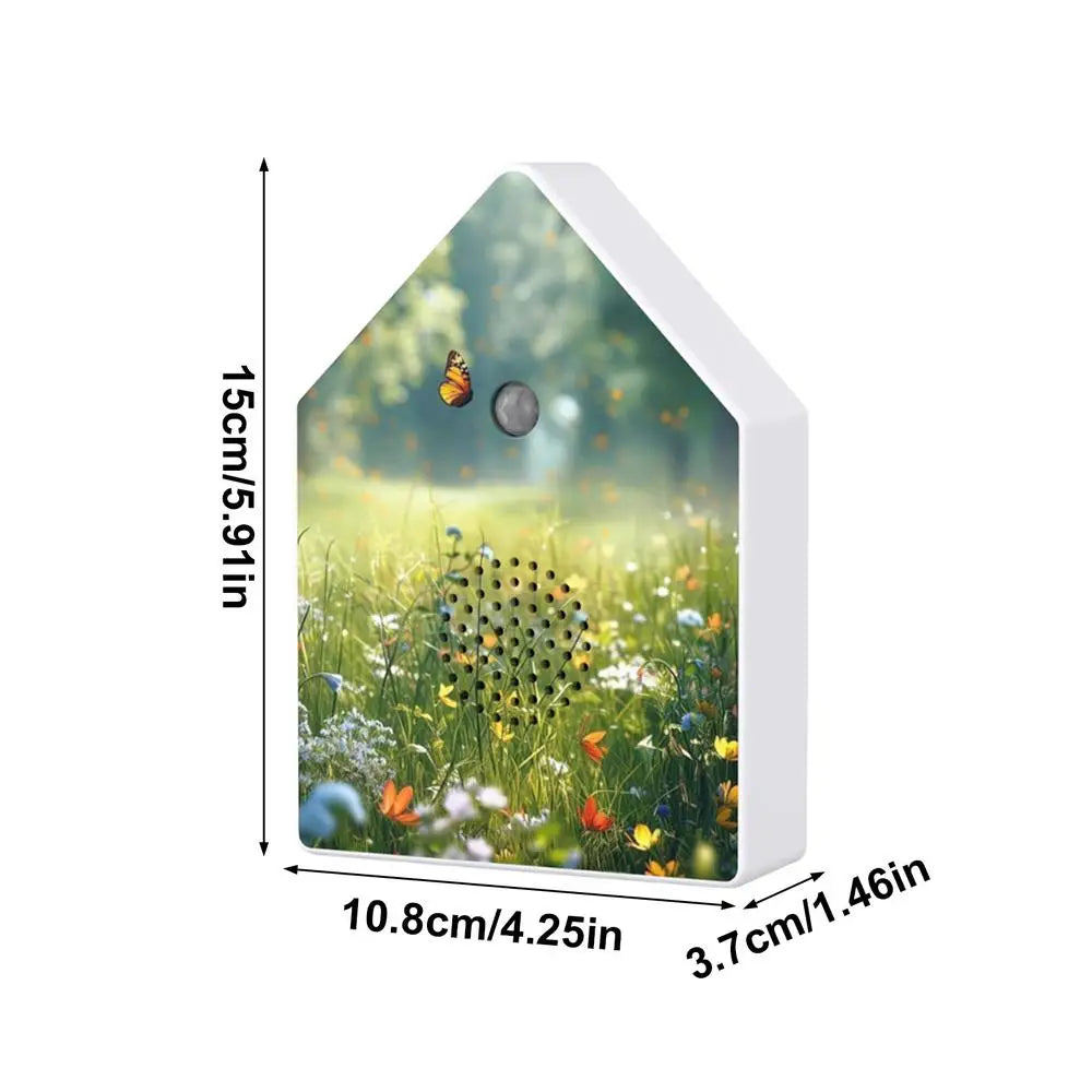 Singing Bird Box White Noise Music Device with Timer Bird Chirping Box with Motion Sensor for Home Garden Bedroom Bathroom Yoga Oasis Select A