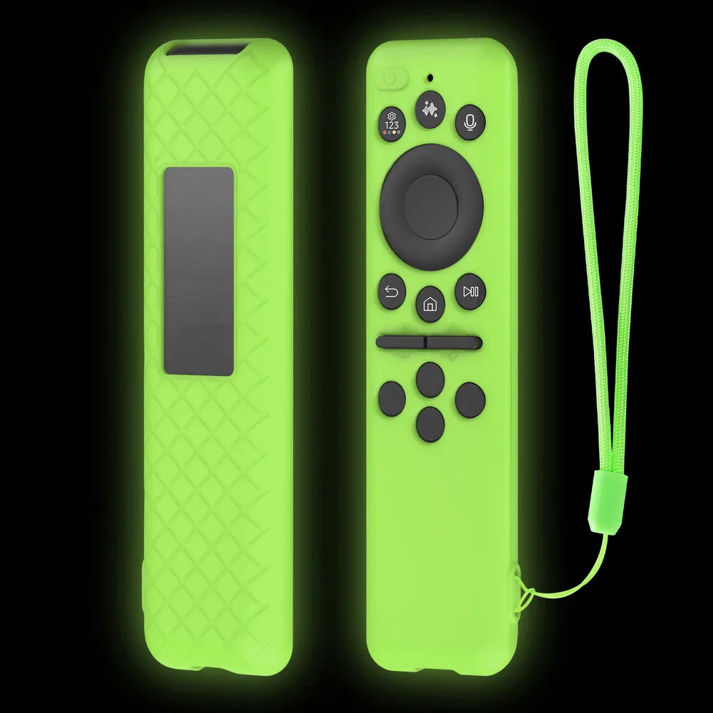 Protective Shockproof Silicone Case for SAMSUNG BN59-01480A BN59-01455A TM2560E Remote with Anti Slip Grip Design Oasis Select Luminous Green