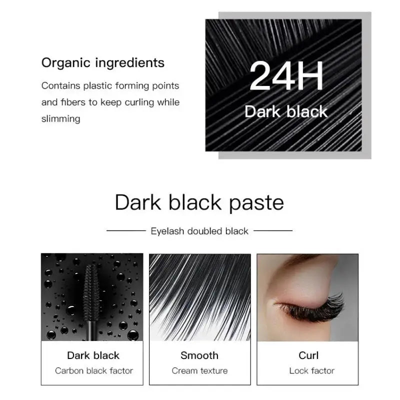 Eldridge 4D Silk Fiber Waterproof Mascara – Volume & Length