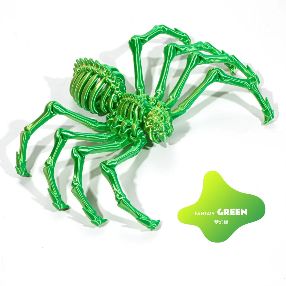 3D Printing Spider Animals Toy Realistic Colorful Spider Figurine Articulated Fidget Toy for Spider Lovers Halloween Home Decor Oasis Select Color 14 12CM