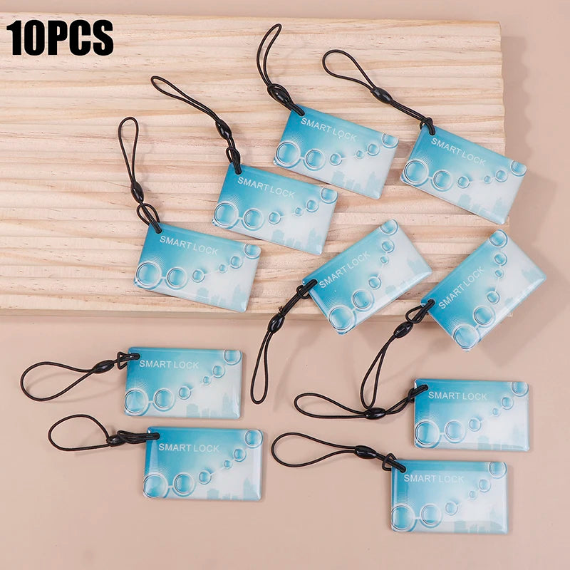 10Pcs 5*3cm 13.56Mhz IC Card Tuya TTlock BLE Electronic Smart Door Lock Card Digital Smart Fingerprint Locks Unlock RFID Card Oasis Select