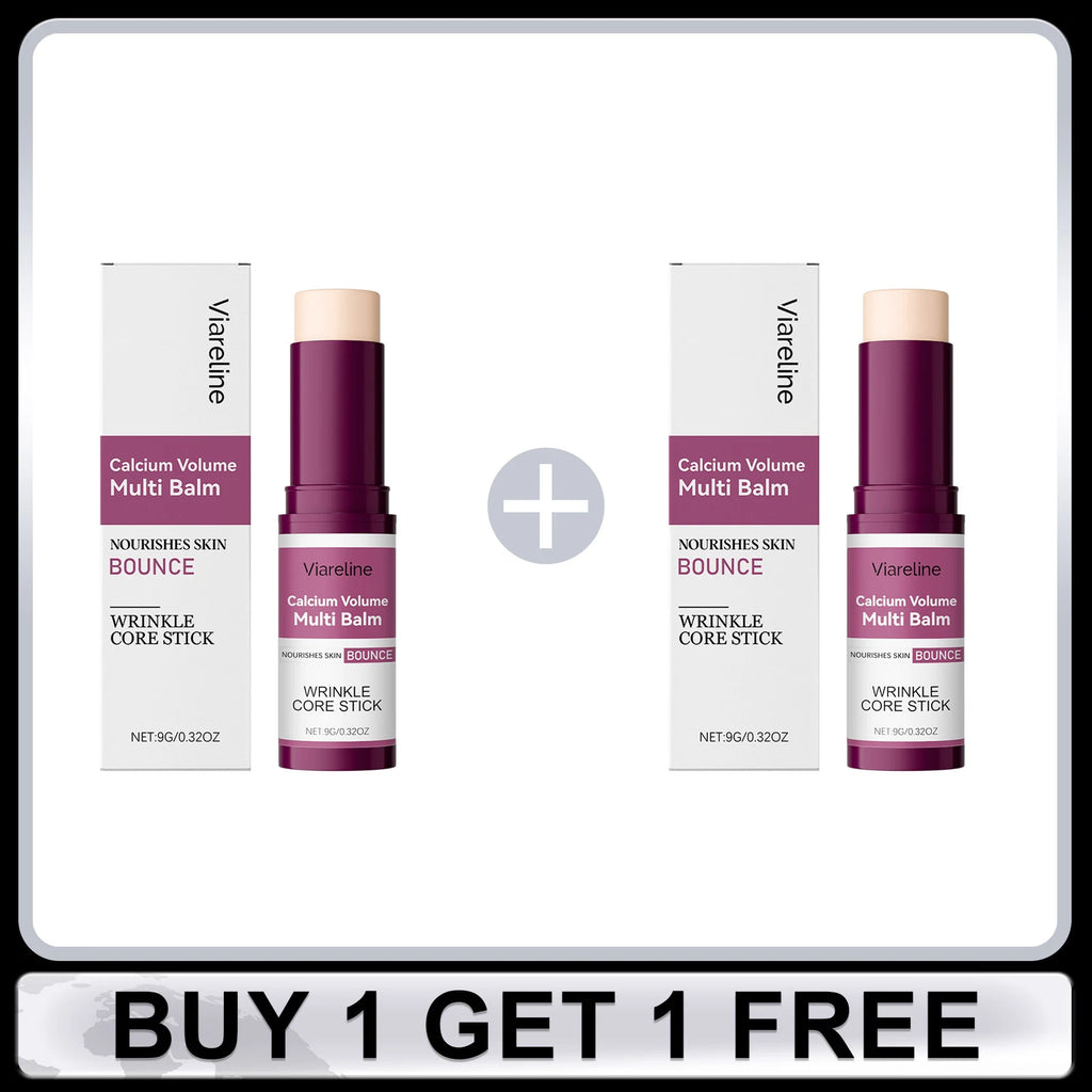VIARELINE Calcium Volume Multi Balm Collagen Deep Moisturizing Face Skin Refresh Smoothing Brightening Firming Balm Stick Cream Oasis Select Buy 1 Get 1 Free