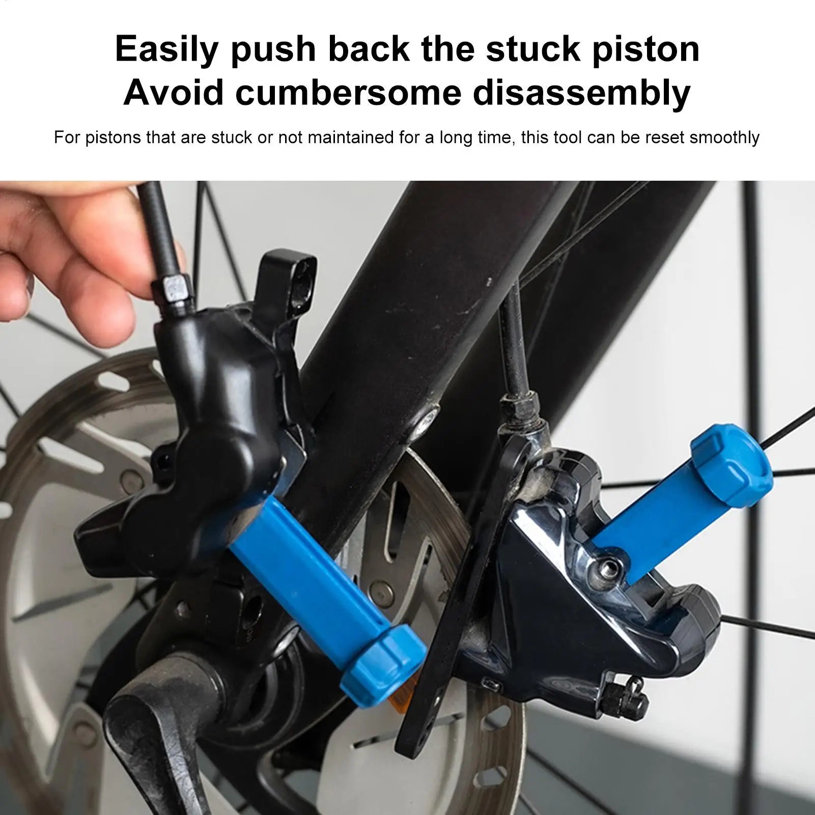 Bike Disc Brake Pad Spreader Bicycle Part Repair Reset Tool Hydraulic Brake Piston Maintenance for Men Women Beginners Hobbyists Oasis Select