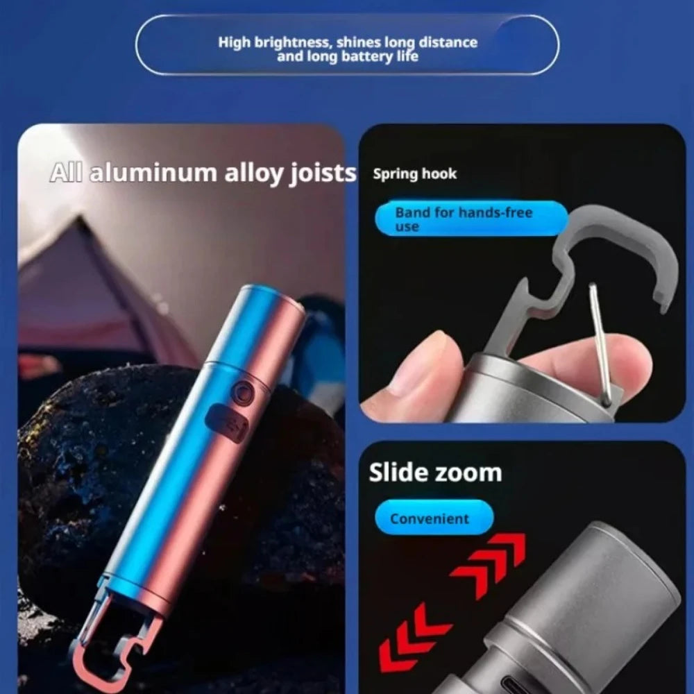 POCKETMAN 3800 Lumen USB Rechargeable LED Camping Flashlight