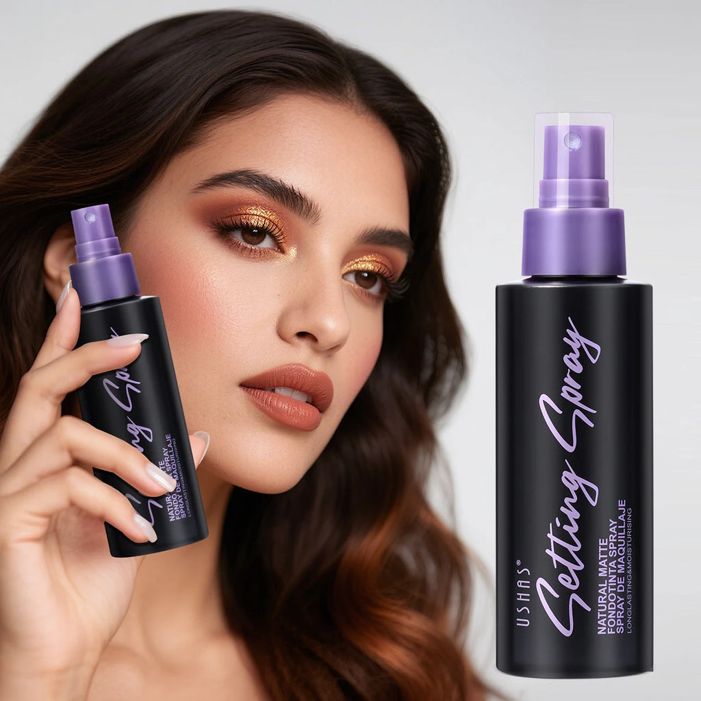 USHAS Waterproof Makeup Setting Spray – Matte & Oil Control