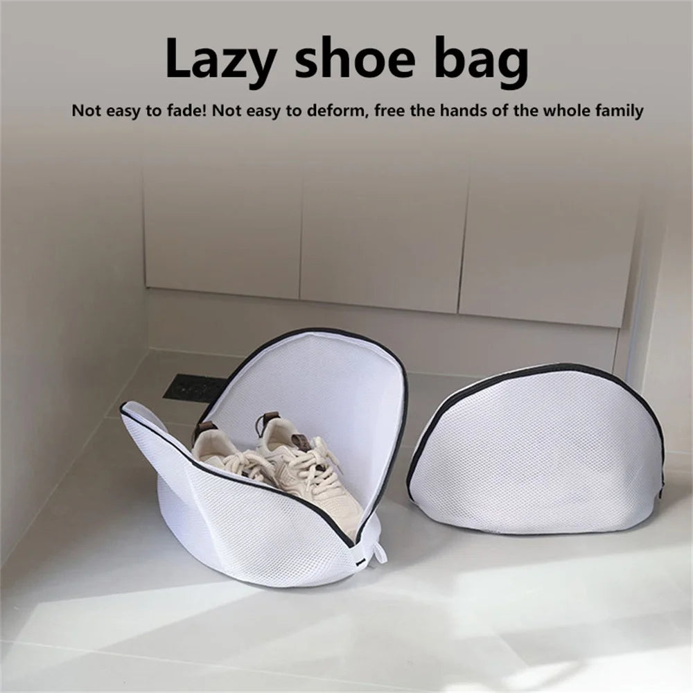 Mesh Shoe Laundry Bag with Zip – Double Layer 40x24cm