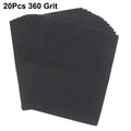 20Pcs 60/180/240/360/1000/1500/2000 Sandpaper Grit Wet /Dry Sanding Paper Abrasive Polishing Tools For Metal Wood Ceramic Tile Oasis Select 20Pcs 360 Grit