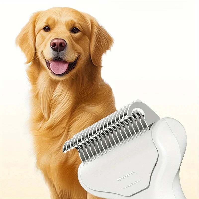 Pet Dematting Comb Knot Opening Grooming Tool For Long Haired Dog Cat Shedding Removal Daily Fur Care Accessory Gift Oasis Select