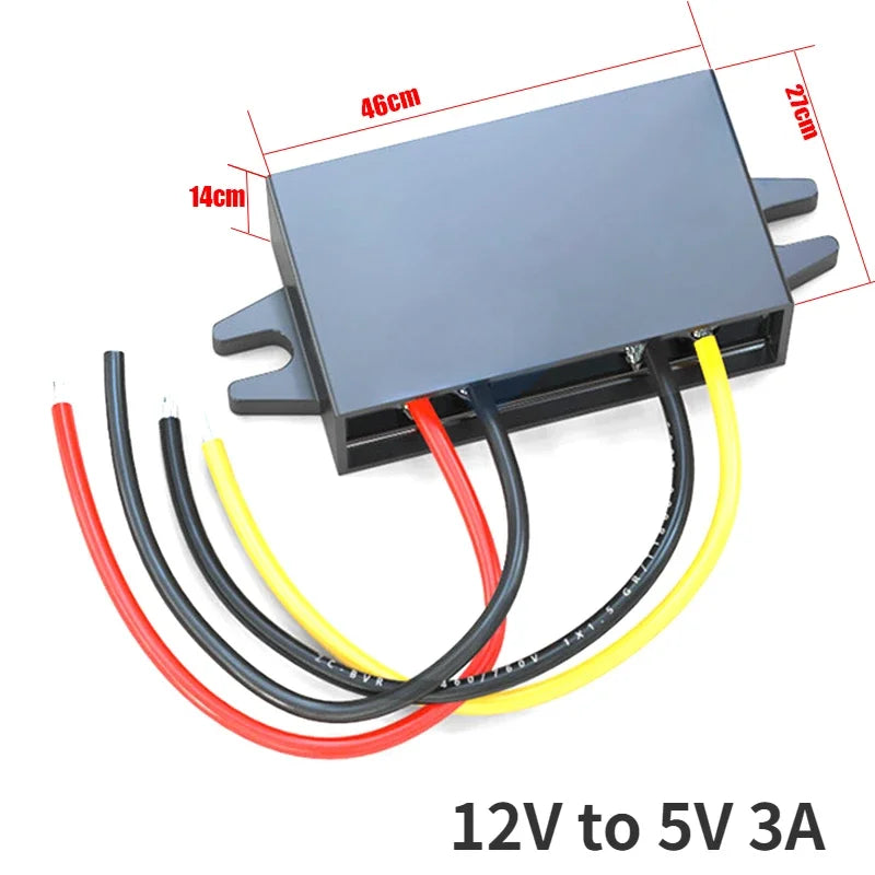 12V24V to 5V 3A Car Power Converter Mini Micro USB Output Adapter Step Down Voltage Power Supply DC-DC with Reverse Protection Oasis Select 12V to 5V 3A 12V24V 5V 3A|China Mainland