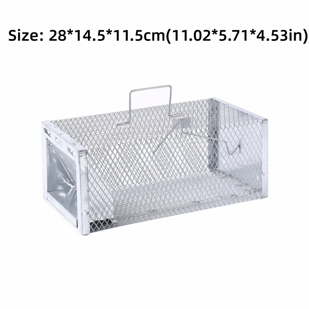 Durable Humane Multi-Catch Rodent Mouse Trap Pest Control Large Capacity Rat Trap Cage Metal Live Animal Trap Indoor and Outdoor Oasis Select