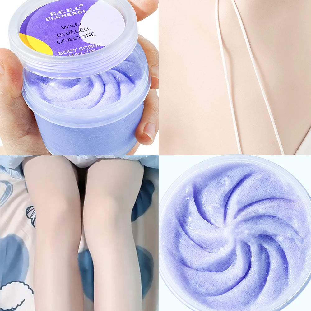 Amino Acid Blue Body Scrub, Exfoliating & Hydrating Sugar Scrub Smooth Skin, Body Exfoliator For All Skin Types, Self Care Gifts Oasis Select