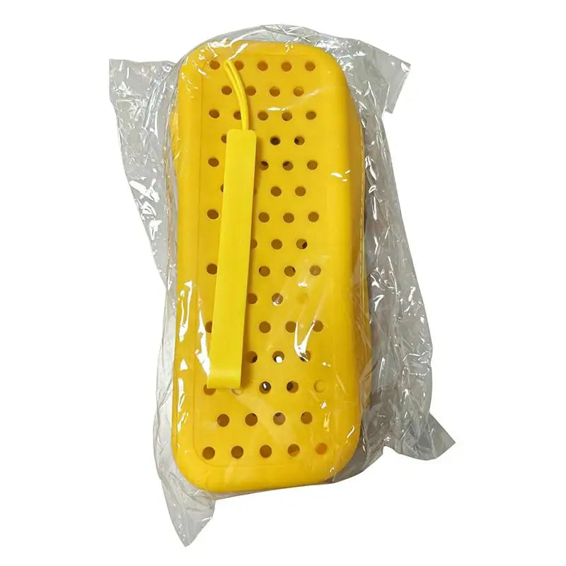 Portable Silicone Swim Goggle Case Perforated Breathable Eyeglasses Storage Bag Durable Swimming Goggles Protection Travel Use Oasis Select Yellow A1