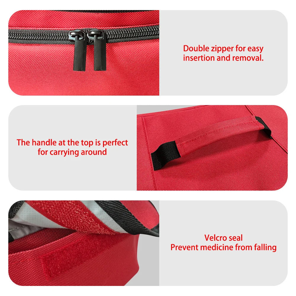 Portable First Aid Kit Bag – Waterproof Medicine Organizer