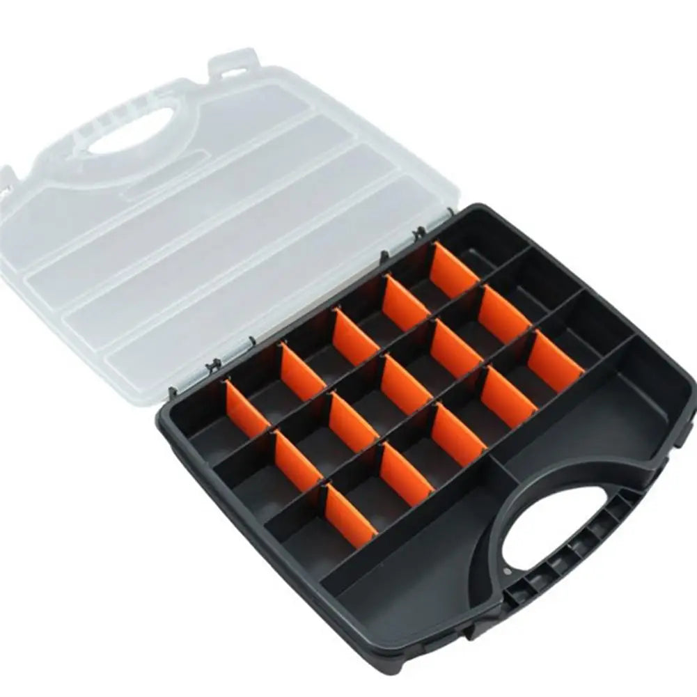 Tool Box Organizer Hardware Parts Storage Box Parts Organizer With Removable Dividers Hinged Lid For Storing Bolt Screw Oasis Select