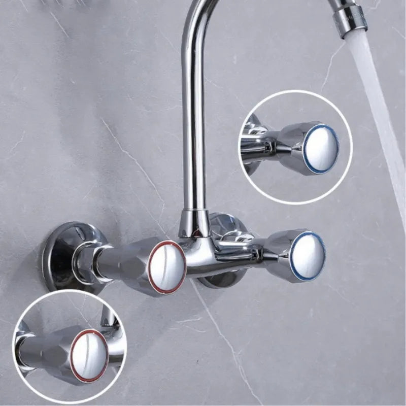 2PCS Hot Cold Faucet Handle Knob Universal Tap Top Head Cover Sink Grips Switch Kitchen Bathroom Faucet Replacement Accessories Oasis Select