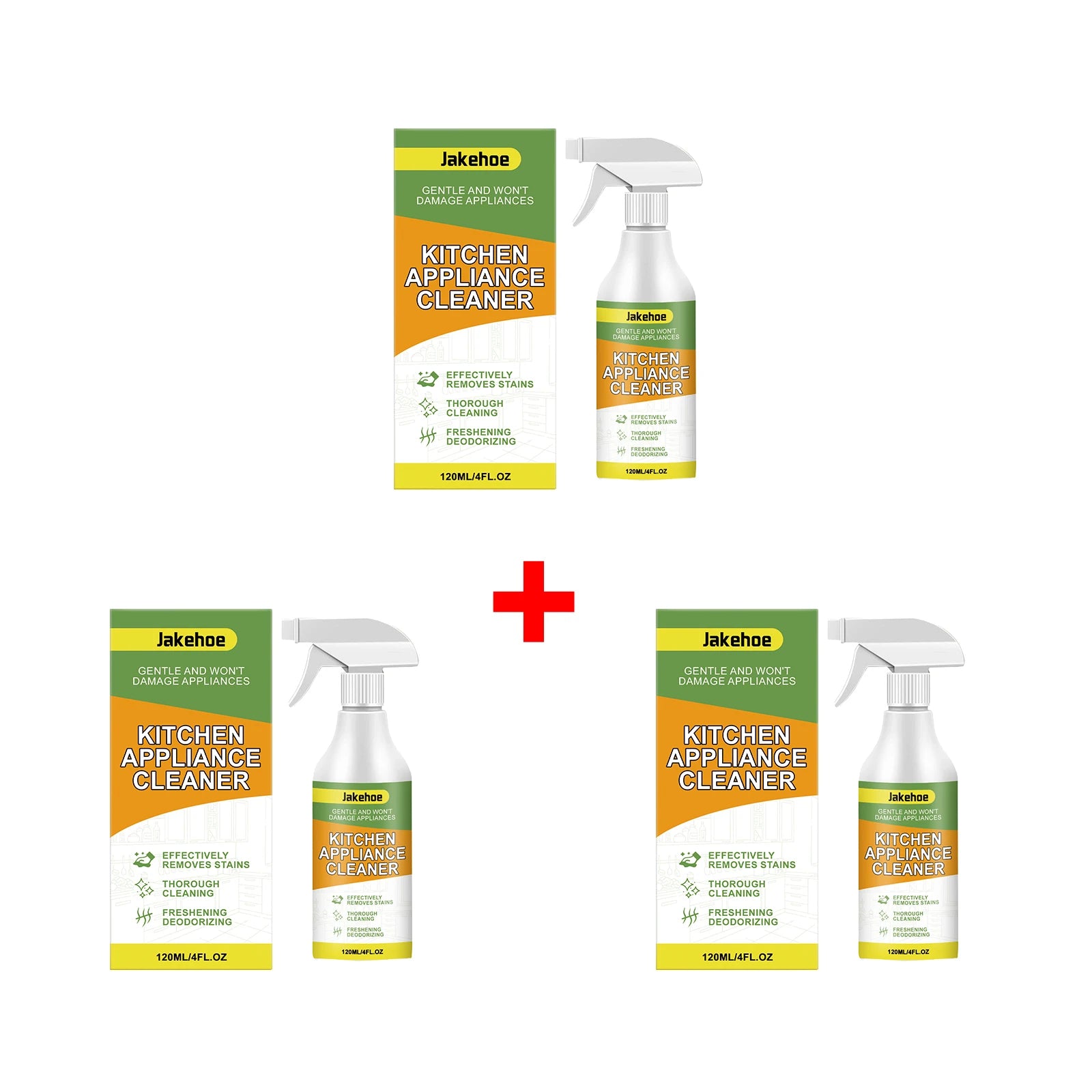 Kitchen Appliance Cleaner Spray Grease & Stain Remover for Stove/Oven/Microwave Cleaning, Deodorizing & Refreshing Spray Oasis Select 3pcs