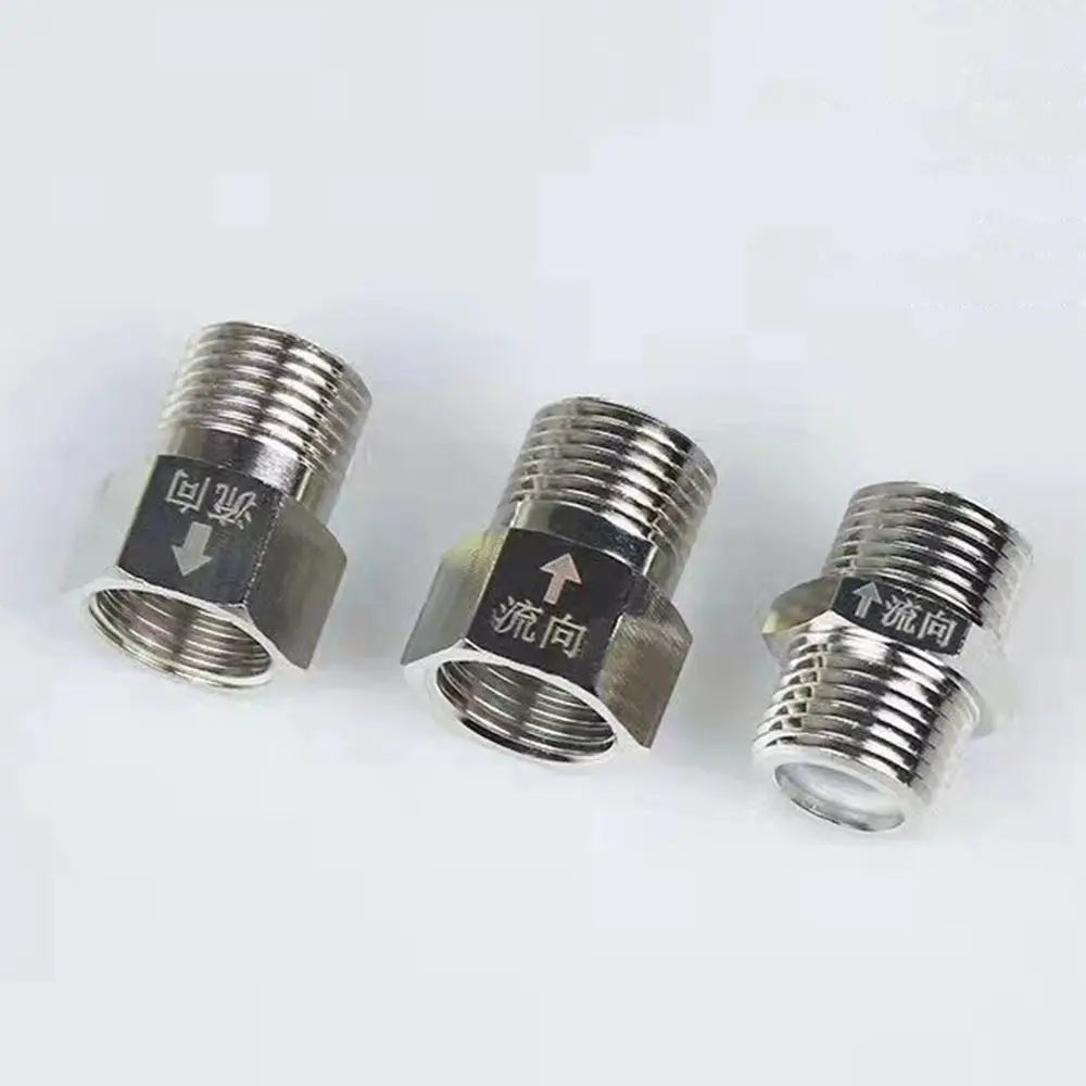 Durable Male Female Thread One-way Valve Brass Nickel Plated Check Valve 1/2" G1/2 20mm Backwater Backflow Valve Toilet Oasis Select