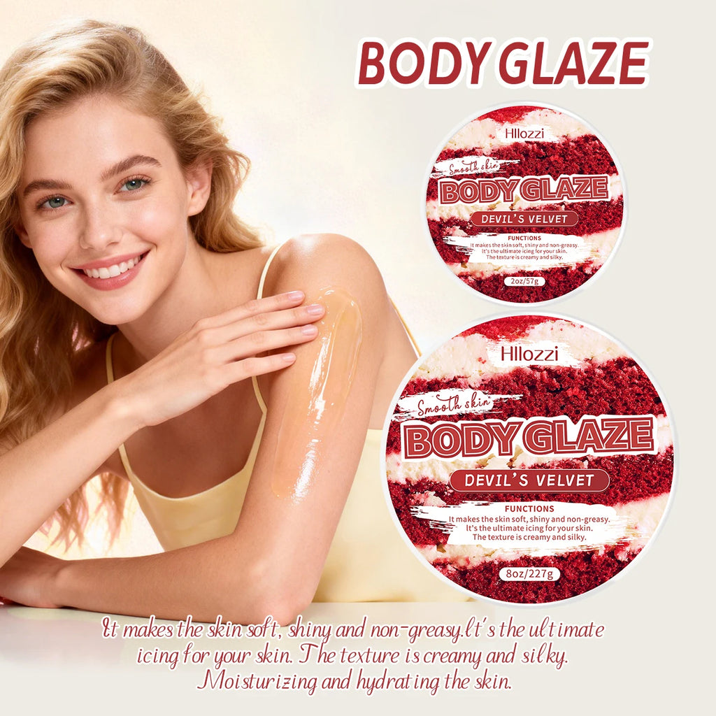 8oz 2oz body glaze Red Velvet Moisturizes, protects, and repairs the skin Create a more even-looking skin tone Oasis Select