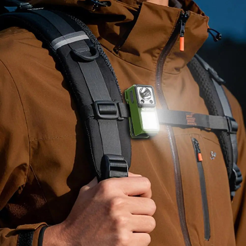 LED Magnetic Clip-On Flashlight | 6 Modes Rechargeable Light