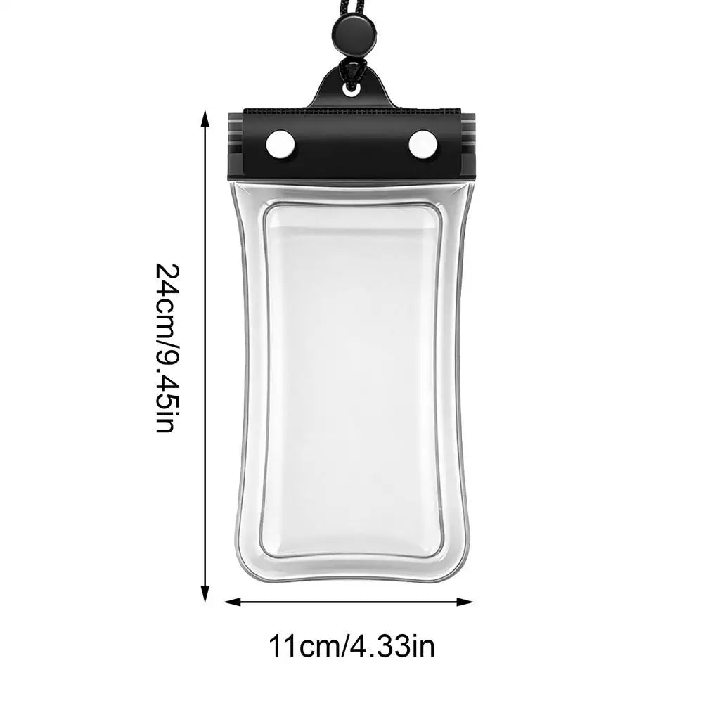 Universal Waterproof Phone Case Dry Bag with Lanyard Transparent  Touch Screen   for Beach Diving Snorkeling Surfing Travel