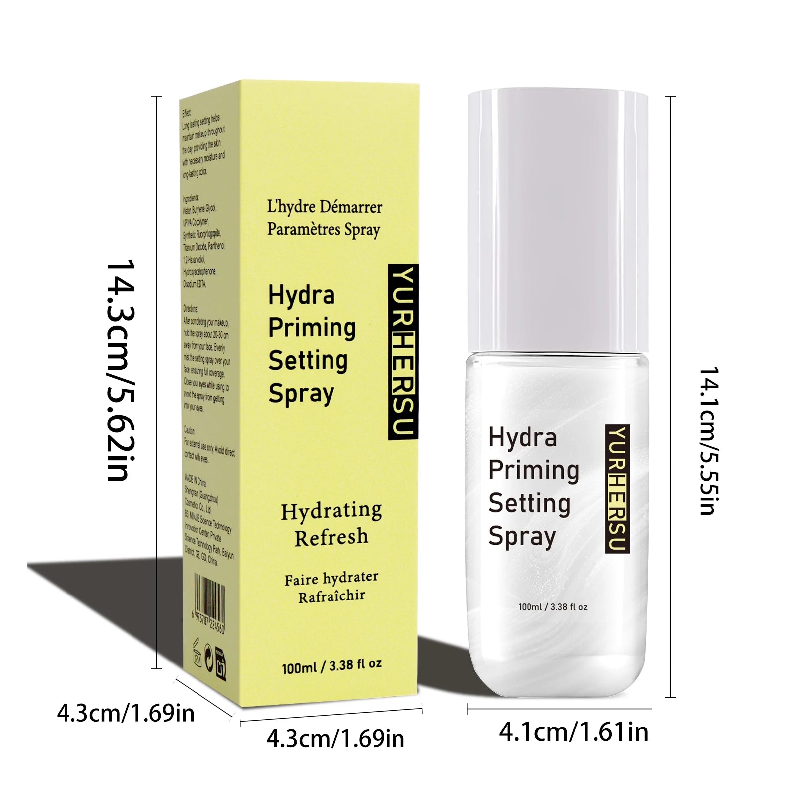 YURHERSU Quicksand Makeup Setting Spray – Waterproof 100ml