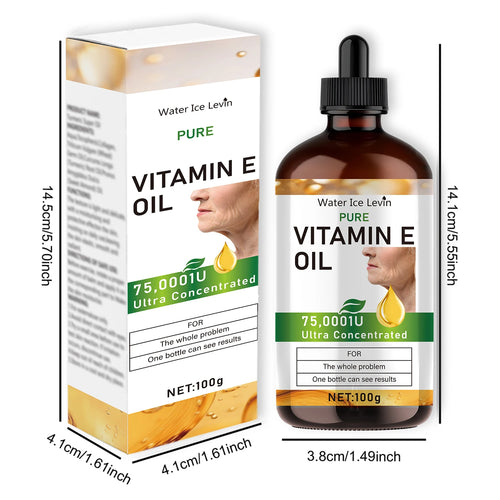 100ml Natural Vitamin E Essential Oil, Used for Massage, Skin Care, Gua Sha, Showering, Facial, Body, Nail, Hair, and Eyelash Care, Versatile Oasis Select