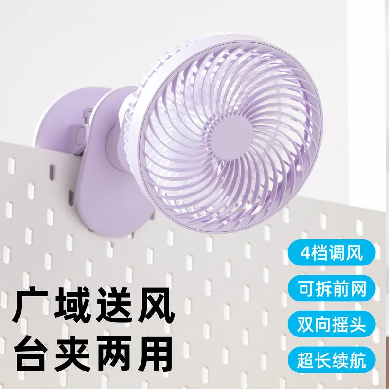 URGGU 4-Speed USB Clip Fan – Desk, Wall & Dorm Circulation Fan
