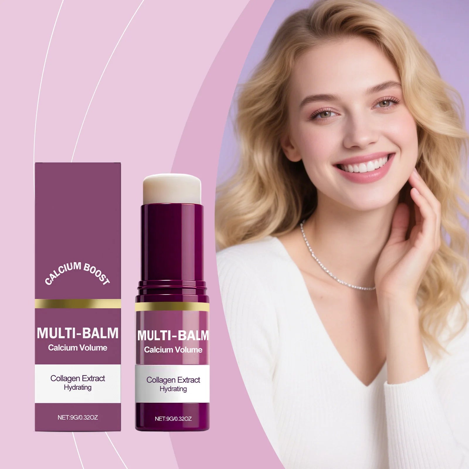 Hoygi Calcium Collagen Multi Balm Stick – Face, Eyes & Neck Moisturizing Balm Stick Oasis Select