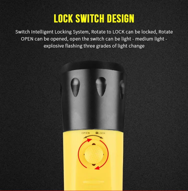 2300 Lumen Waterproof Scuba Diving Flashlight | 30W LED Torch