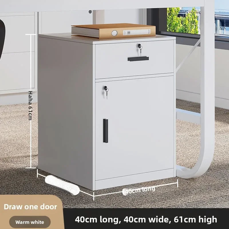 Multi-functional File cabinet with lock Office wooden mobile storage cabinet Drawer cabinet with wheel Oasis Select 40cmG