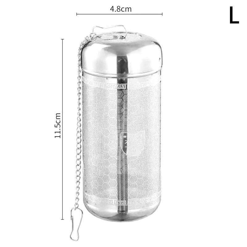 Stainless Steel Tea Infuser Tea Leaves Spice Seasoning Ball Strainer Teapot Fine Mesh Coffee Filter Teaware Kitchen Accessories Oasis Select L