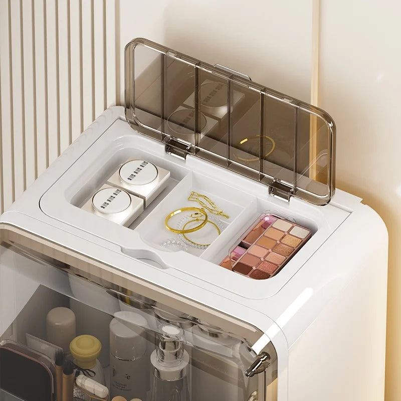 1 pcs Cosmetics storage box, desktop shelf, storage rack, dressing table, large-capacity skin care products storage cabinet Oasis Select