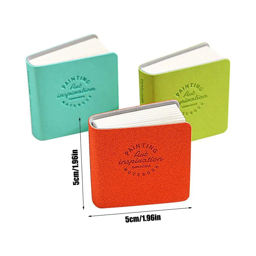 Sketchbook 3Pcs Pocket Drawing Book Blank Water Color Thick Paper Mini Sketchbook 48sheets Marker Painting Paper Art Supplies Oasis Select 04 3Pcs