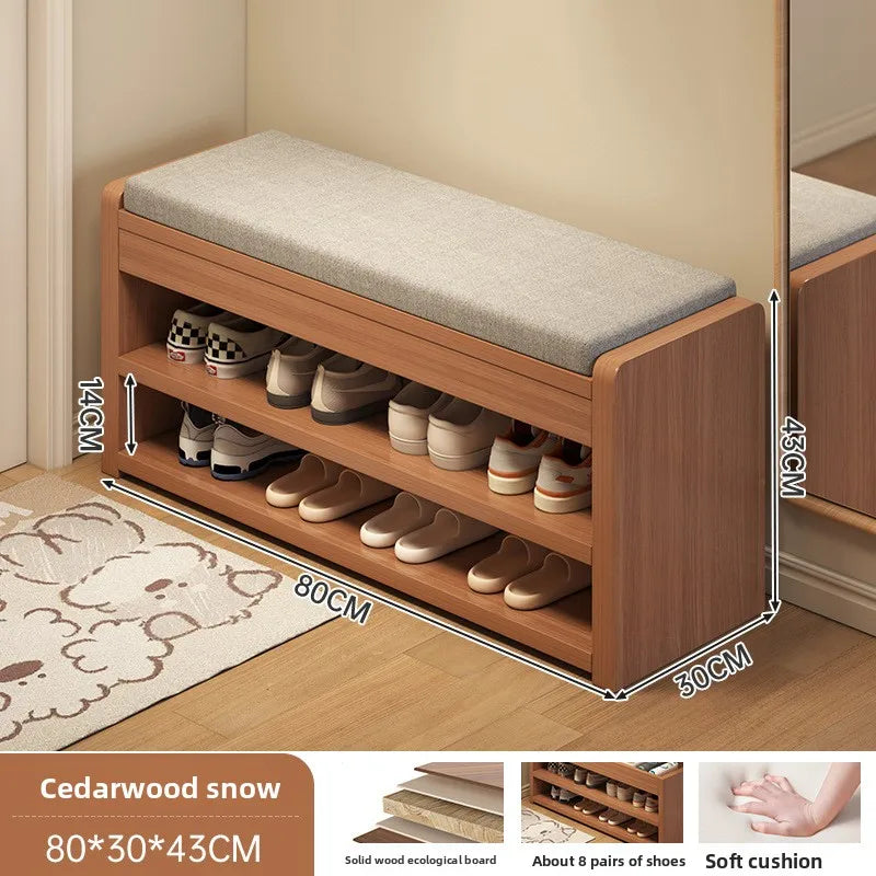 The shoe change stool is at the door the shoe cabinet, the sitting stool is extremely narrow can sit on the shoe rack Oasis Select 19