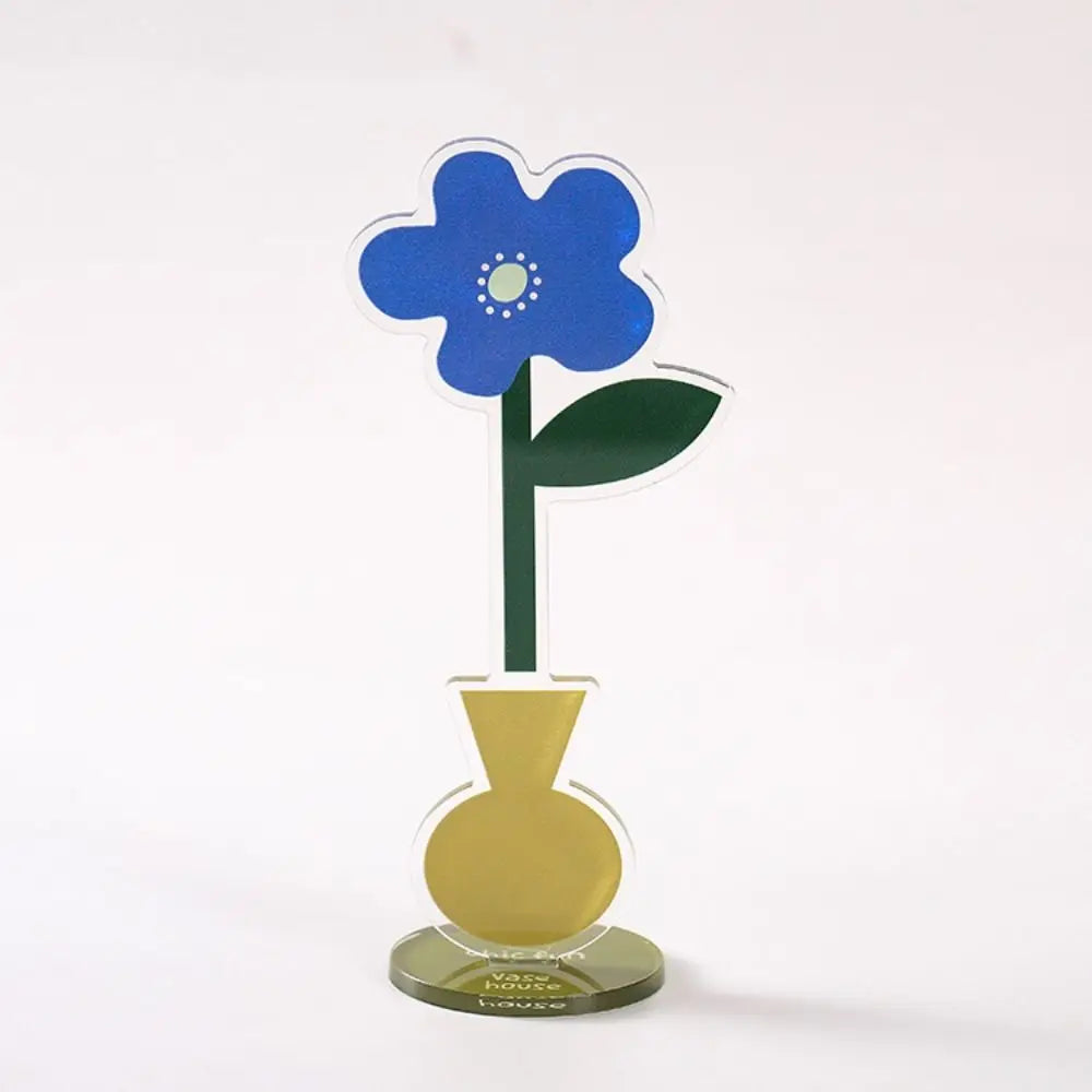 Creative Flower Shaped Photo Clip Card Holder Table Number Holder Note Holder Cute Wedding Party Desktop Decoration Card Clamp Oasis Select style 1