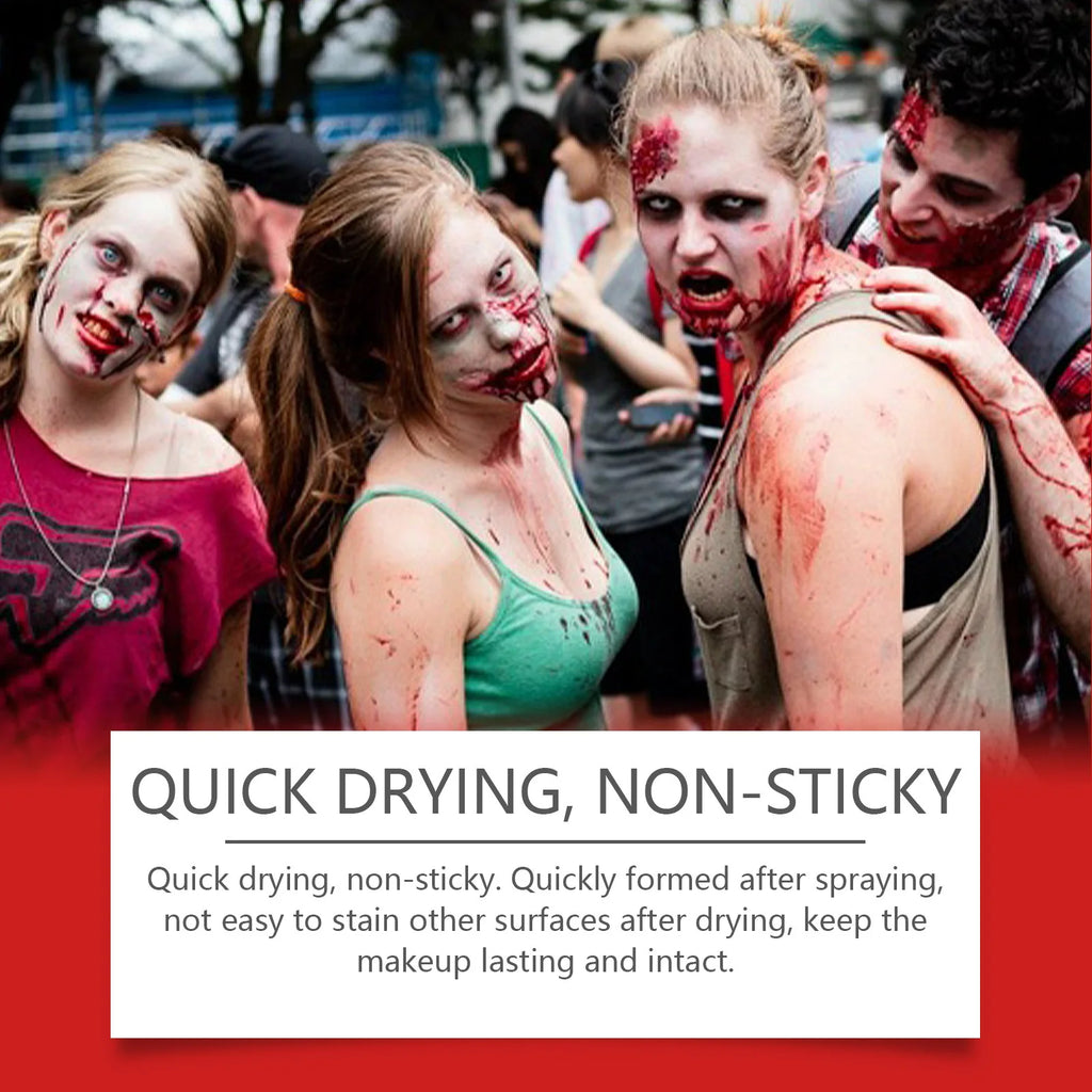 Halloween Fake Blood Spray – Zombie Vampire Wound Makeup Theatrical Fake Blood Oasis Select