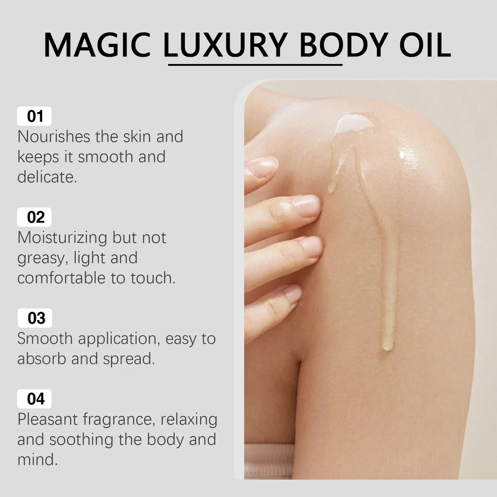 Magic Luxury Body Oil Firming Lift Skin Remove Fine Lines Anti Dryness Improve Sagging Smooth Moisturizing Massage Essential Oil Oasis Select
