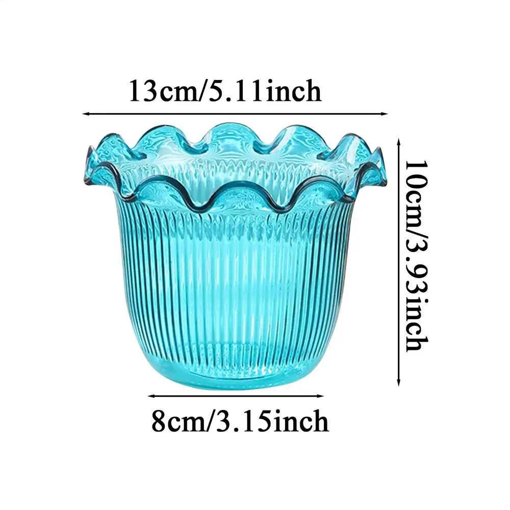 Decorative Vases for Home Decor Water Plant Vase Hydroponic Planter PET Vase transparent Water Plant Vase Hydroponic Planter Oasis Select Blue