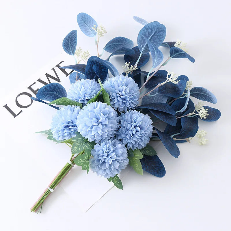 Lifelike Handmade Floral Bundle Composed of Peony and Hydrangea Blooms Long Lasting Artificial Blossom Material DIY Arrangement Oasis Select