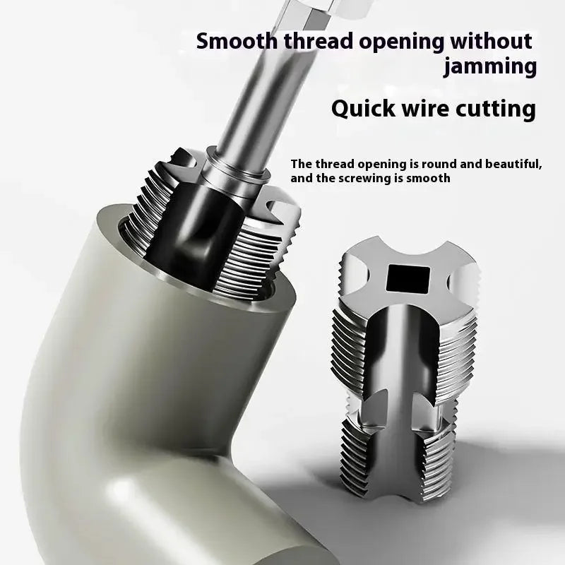 4Points 6Points PPR Water Pipe Internal Thread Opener Hexagonal Universal For PVC Pipe Thread Tap Hand Electric Drills Hand Tool Oasis Select