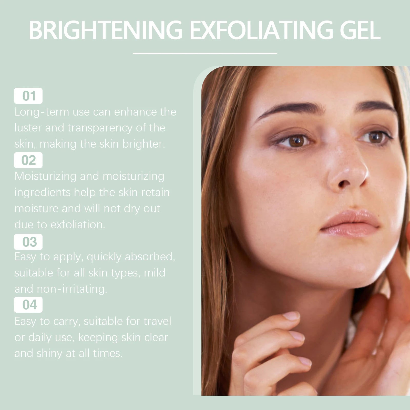 Exfoliating Peeling Gel Remove Dead Skin Dark Spot Deep Cleaning Purifying Brighten Tighten Pores Nourishing Repair Facial Scrub Oasis Select
