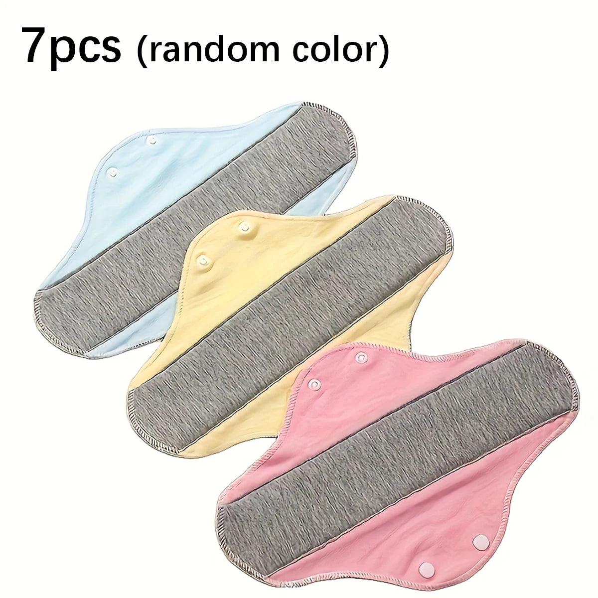 1/7/9/12Pcs Washable Incontinence Pad Reusable, Elderly Care, Panty Liner Feminine Hygiene Mat, Elderly Urine Leakage Prevention Oasis Select 7pcs Random color One Size